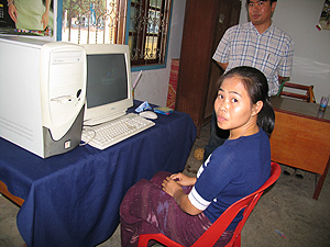 computer system installed at Simmano High School