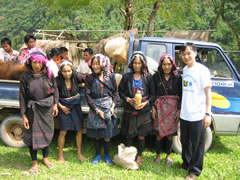 The remote Akha people